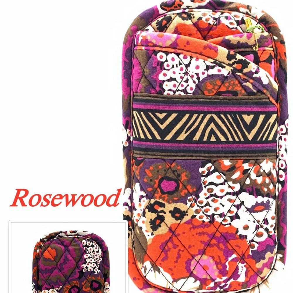 Vera Bradley Double Eyeglass Case in Rosewood